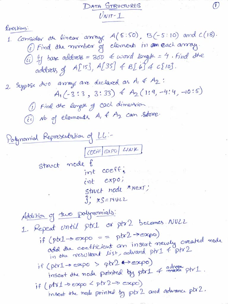 Hand Written DSA Notes | PDF