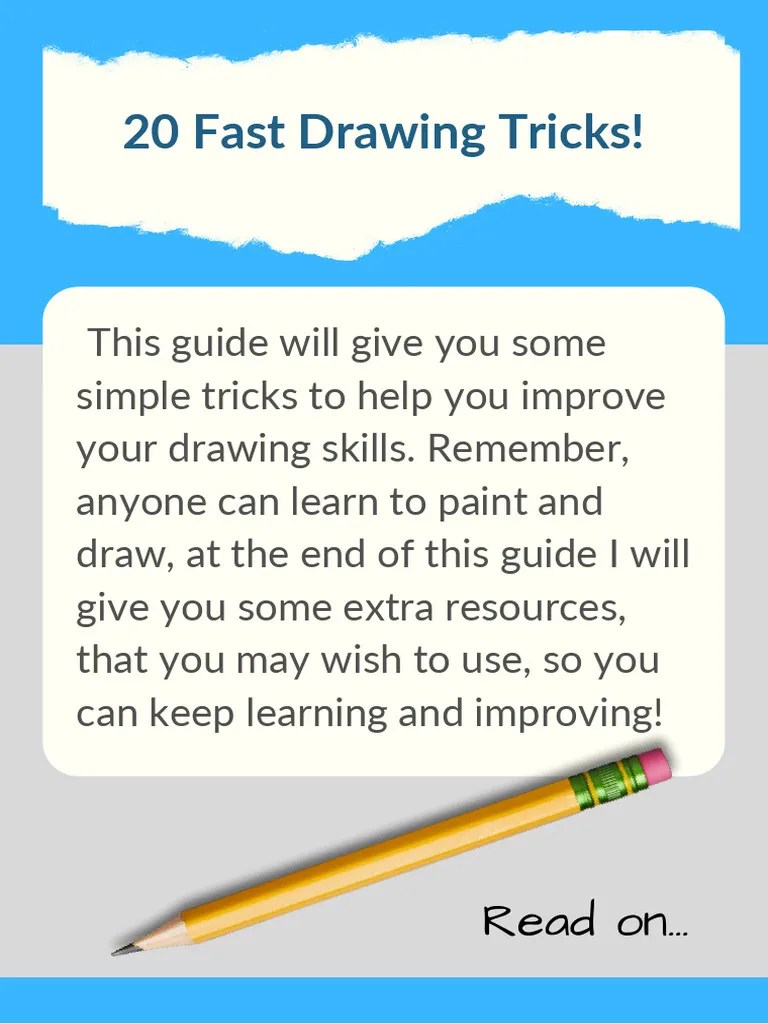 20 Fast Drawing Tips PDF | PDF | Drawing