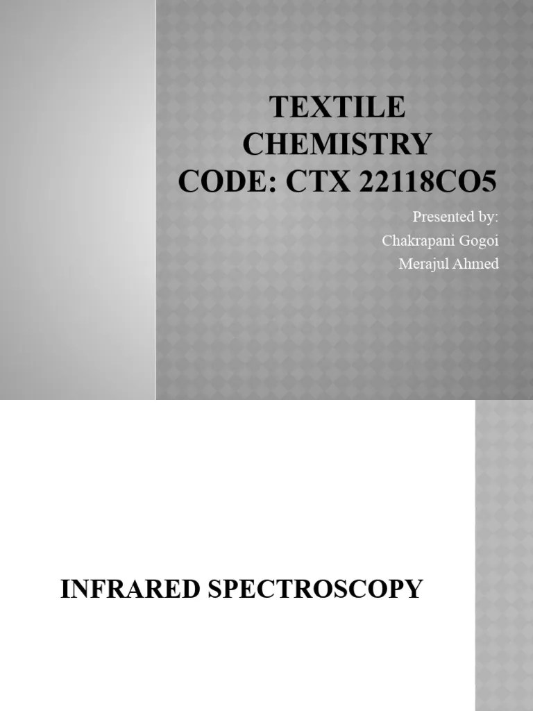 Infrared Spectros | PDF