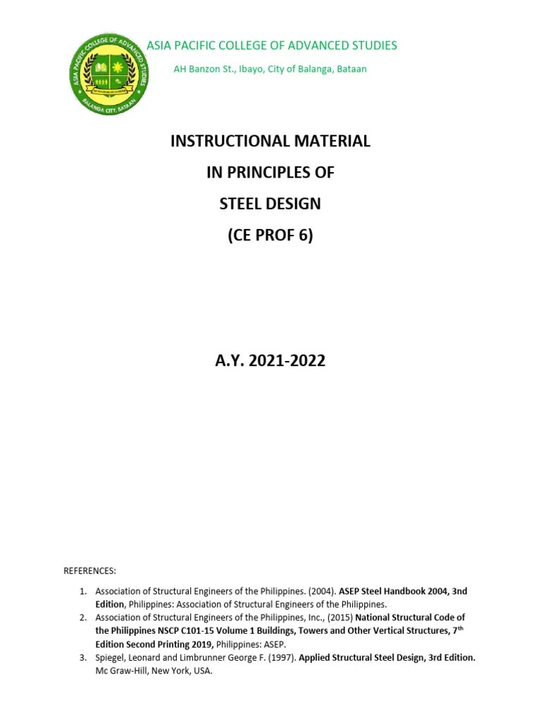 Lesson 2 Properties Of Structural Shapes And Sections | PDF