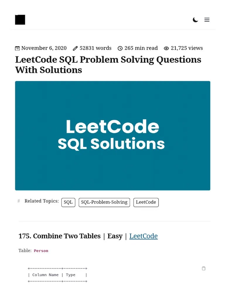 Data Engineering SQL Top 100 Questions With Answers | PDF | Table ...