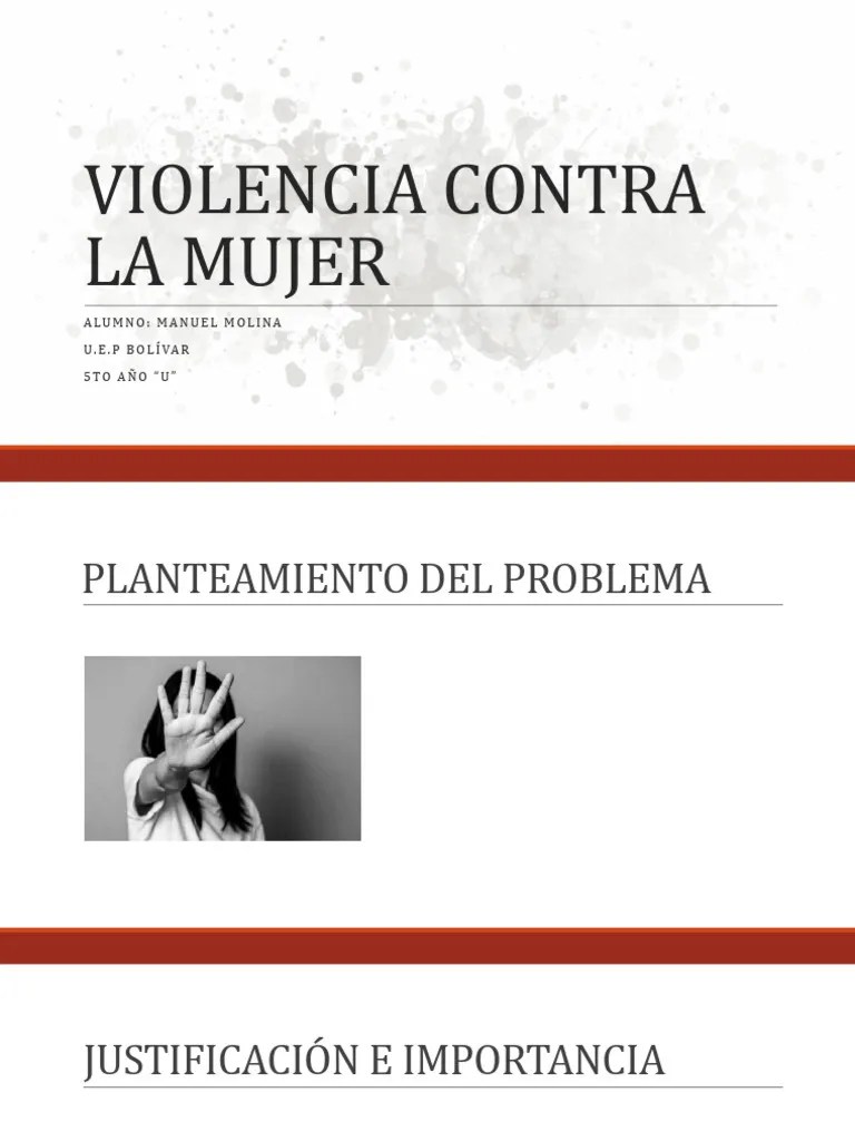 Violencia Contra La Mujer | PDF