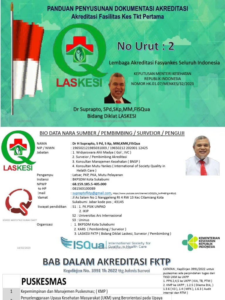 Suprapto, Dokumentasi Akreditasi FKTP | PDF