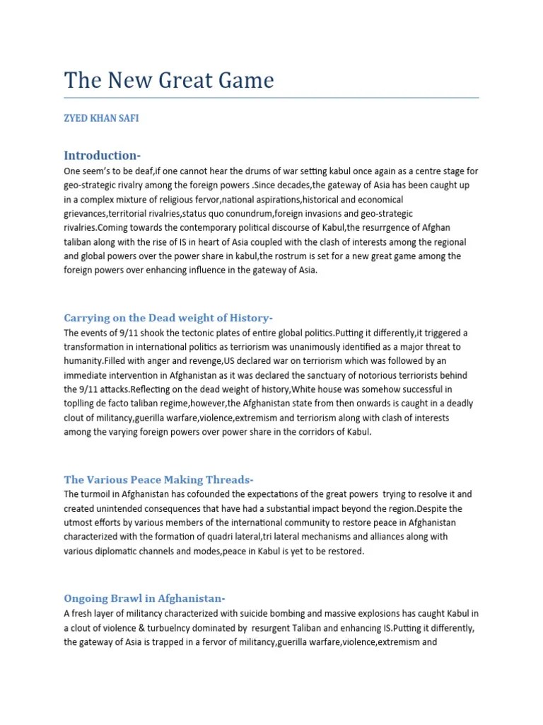 Afghanistan Peace Process | PDF | Afghanistan | Kabul