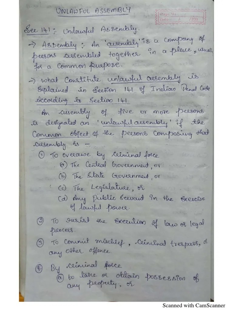 Of Offences Against Public Tranquility - Part 1 | PDF