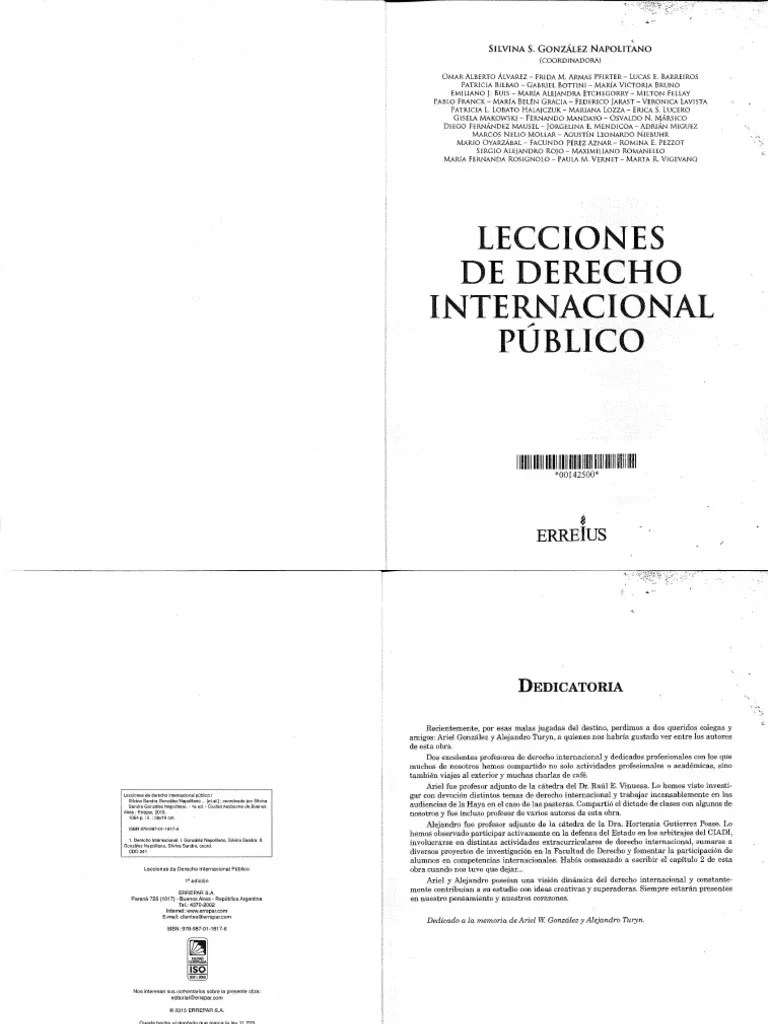Lecciones De Derecho Internacional Publico - 2015 | PDF | Doctorado ...