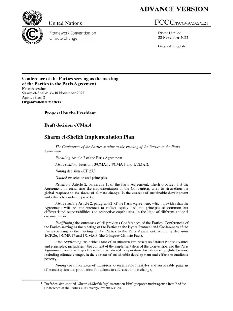 Document COP 27 | PDF