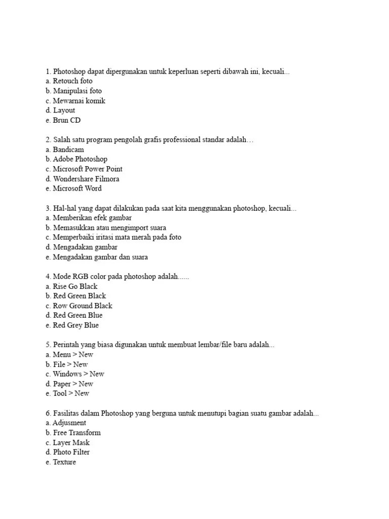 Soal Desain Grafis | PDF