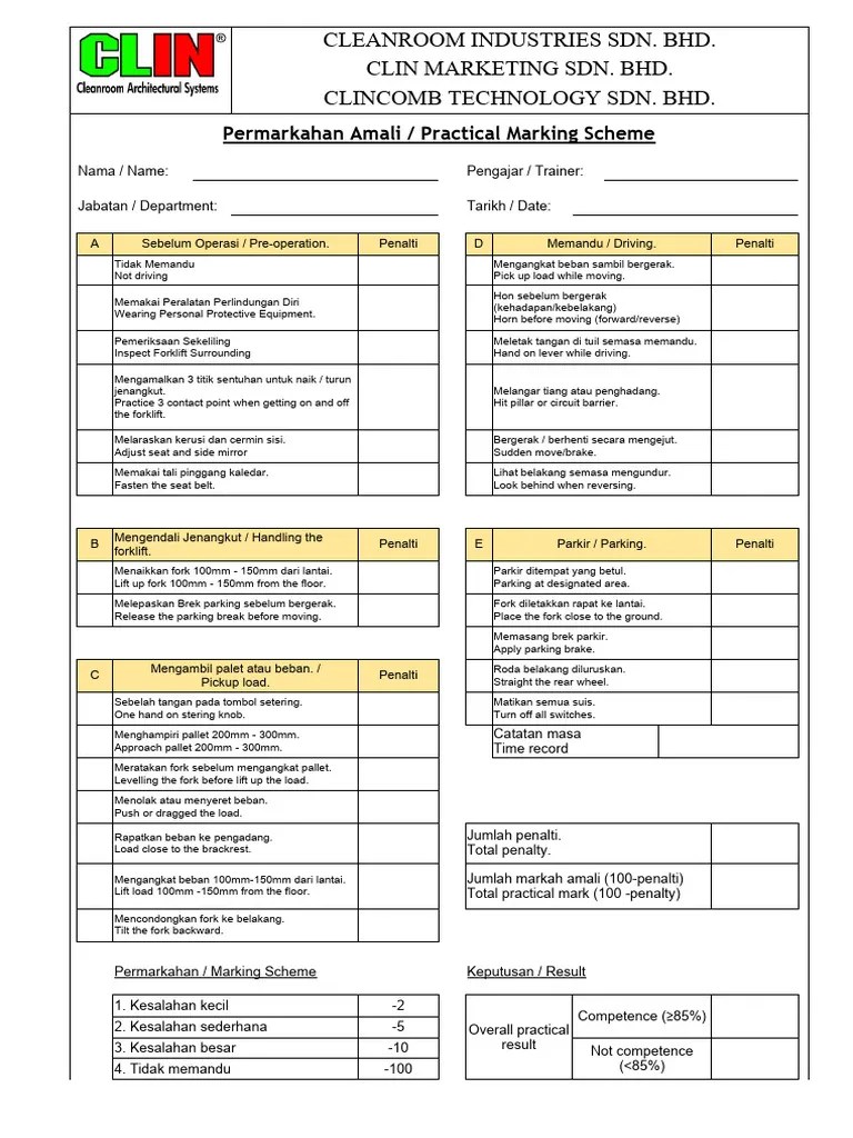 Forklift Operations & Safety Training. | PDF | Forklift ...