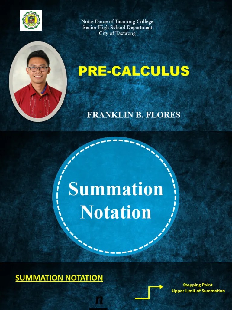 Summation Notation | PDF