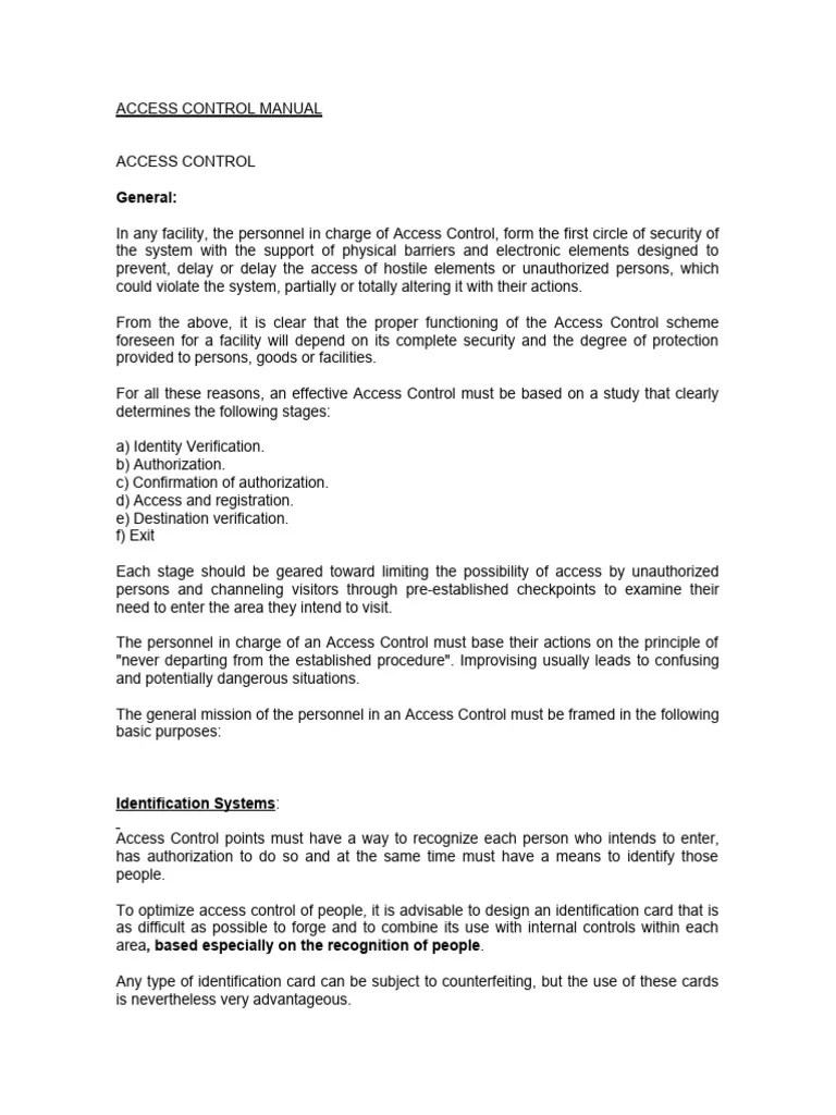 Access Control Checklist For End Users Pdf Access Control Software - Premium Nature Pattern Gallery - HD