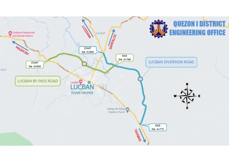 Lucban Diversion And Bypass Road Map PDF 1
