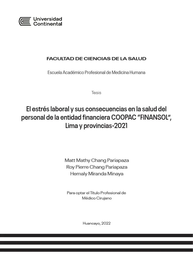 Estres Laboral | PDF | Ansiedad | Estrés (biología)