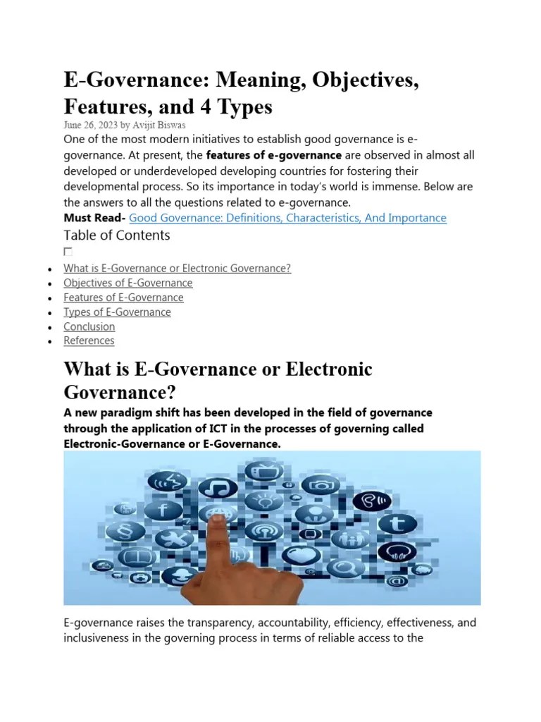 E Governance | PDF
