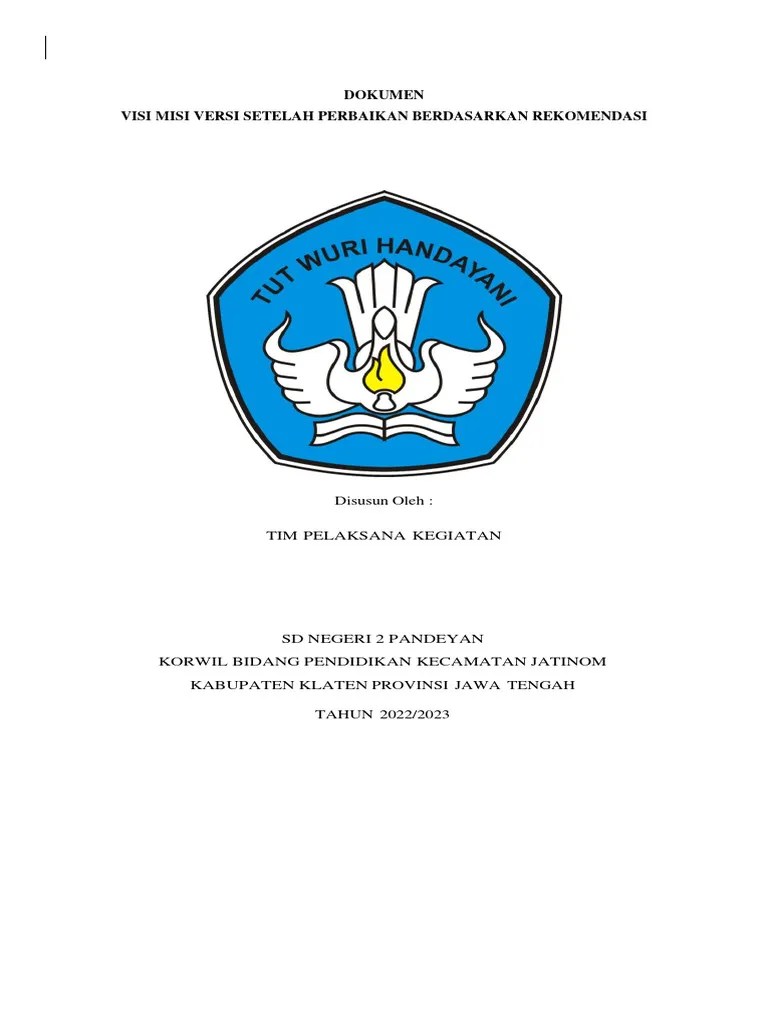 Visi Misi Versi Sebelum Dan Versi Setelah Perbaikan | PDF