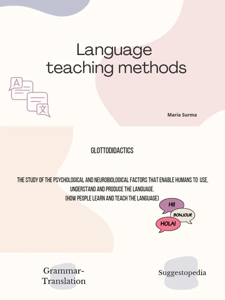 Language Teaching Methods | PDF | Language Education | Cognitive Science