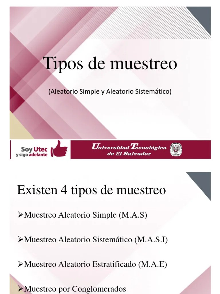 Clase 04 - Tipos De Muestreo | PDF