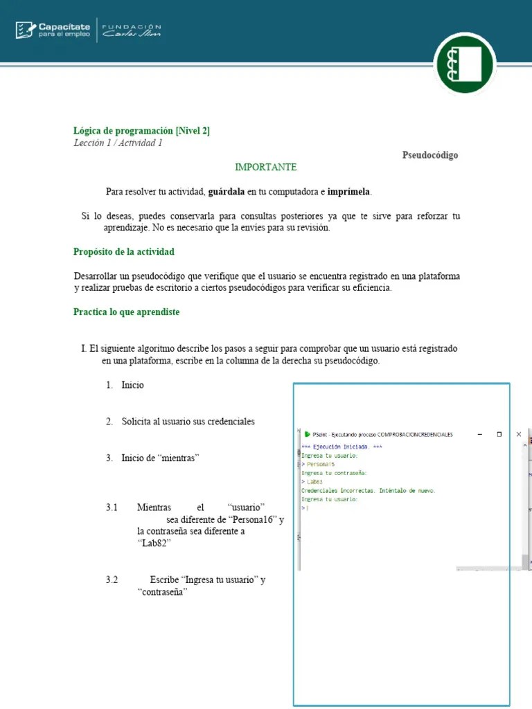 Pdf De Programaci N Pseudoc Digo - Best Gradient Arts in Mobile