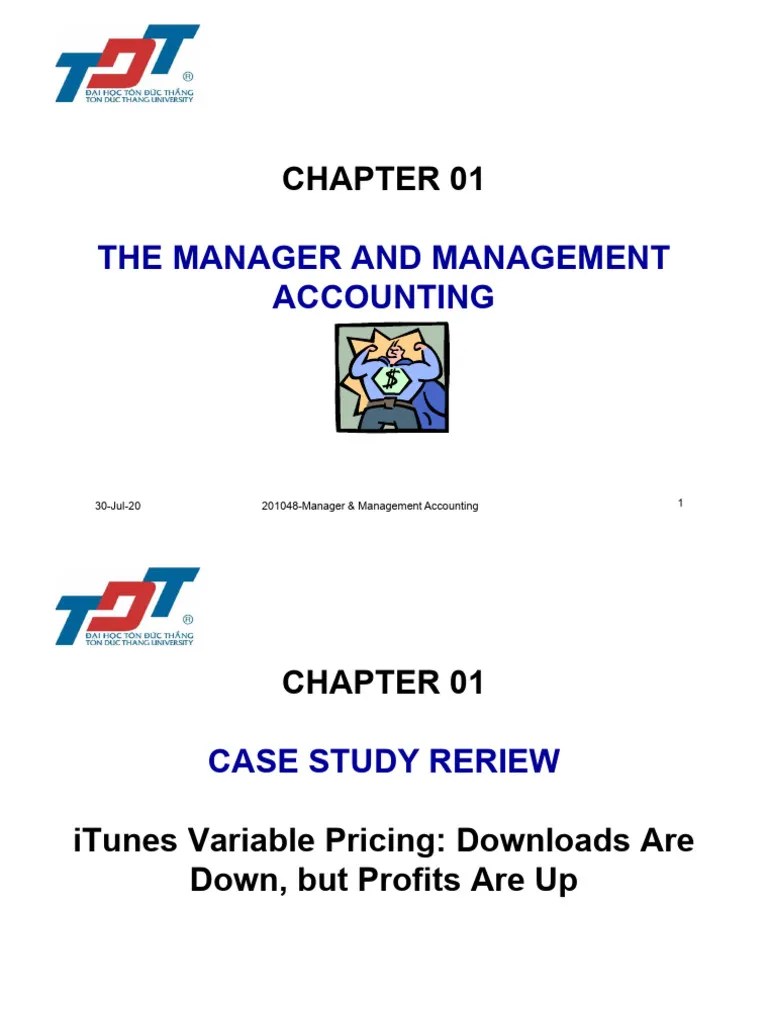 Management Accounting - Chapter 01 - Manager Management Acc | PDF ...