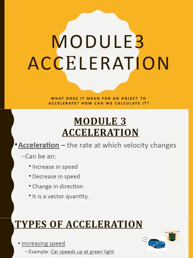 Accelerationnotes 4 | PDF | Acceleration | Velocity