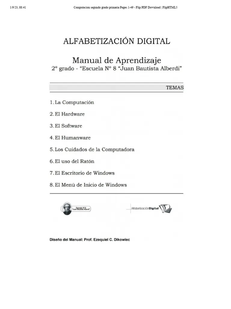 Computacion Segundo Grado Primaria Pages 1-49 - Flip PDF Download ...