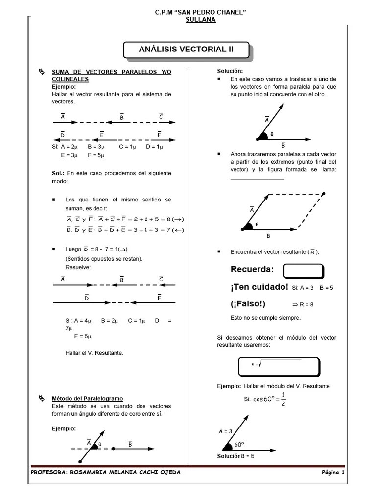 Analisis Vectorial Ii | PDF | Vector Euclidiano | Álgebra Abstracta