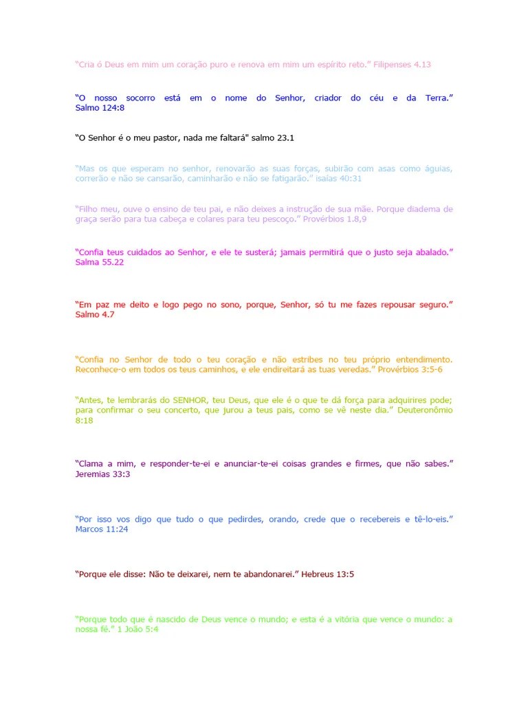 Versiculos Biblicos | PDF