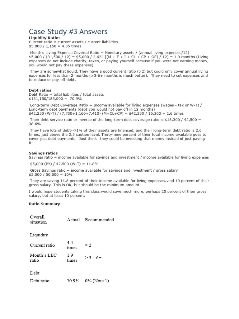 Case Study | PDF | Debt | Wealth