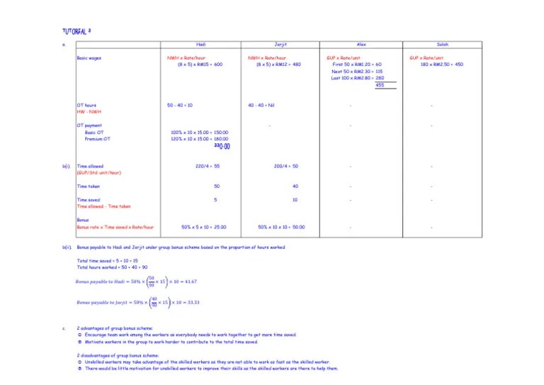 Topic 4 Labour Tutorial 3 - SS | PDF | Economies | Labor