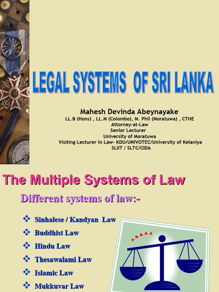 Legal Systems 3-Different Legal Systems | PDF
