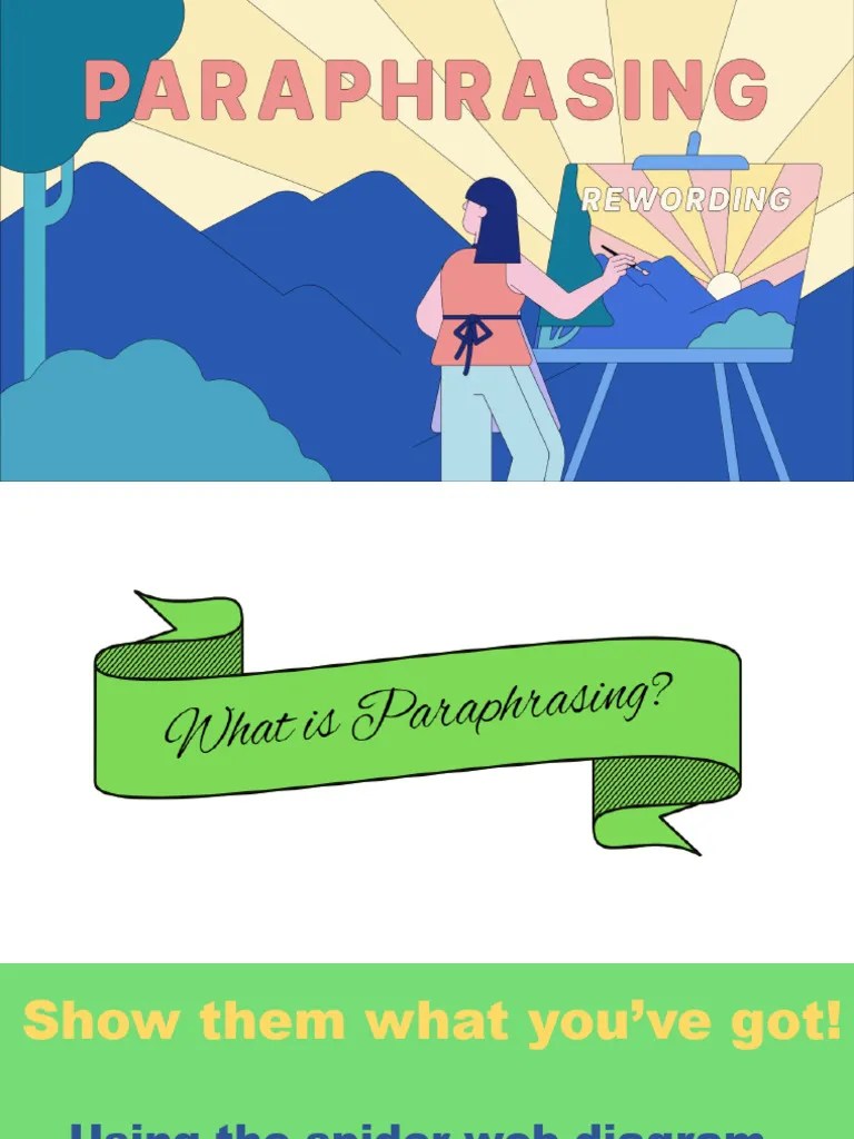 Paraphrasing | PDF | Verb | Linguistics