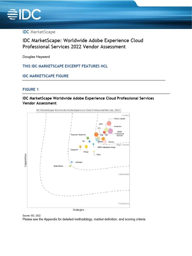 HCLTech IDC MarketScape Worldwide Adobe Experience Cloud Professional ...