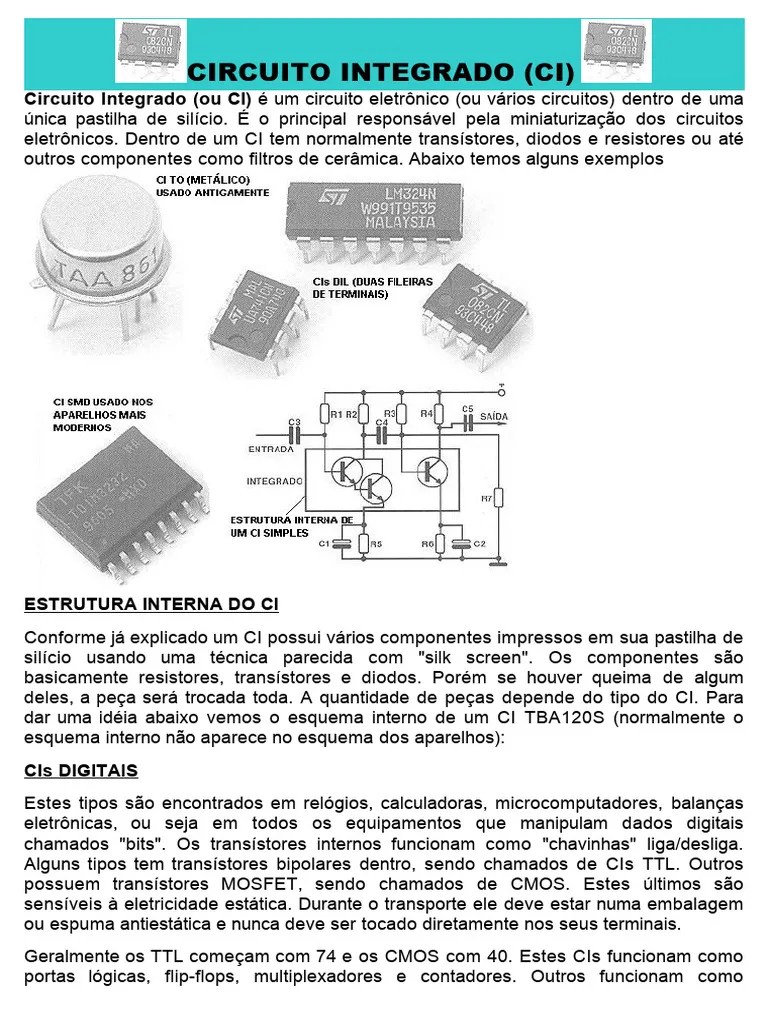 Circuito Integrado (C I) | PDF