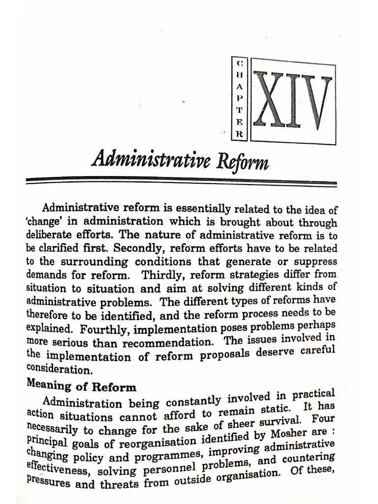 Administrative Reforms And Innovation | PDF