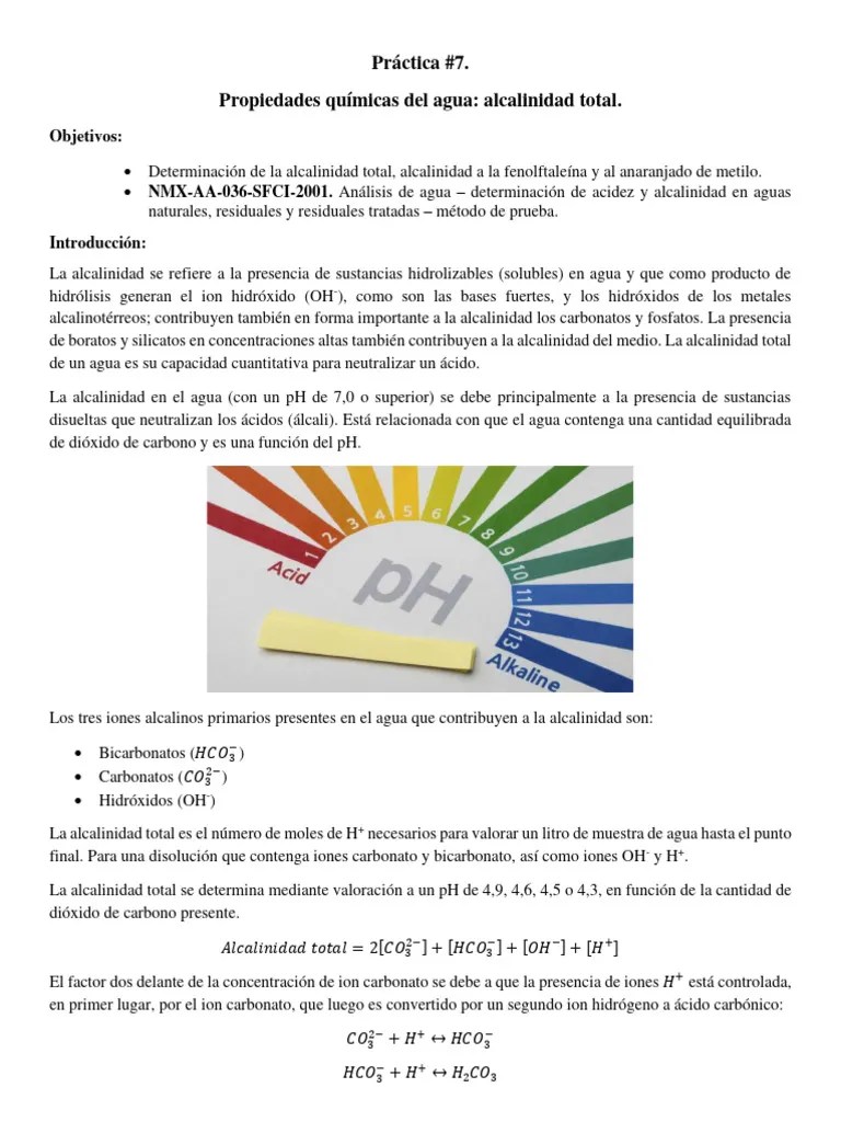 Propiedades Quimicas Del Agua | PDF