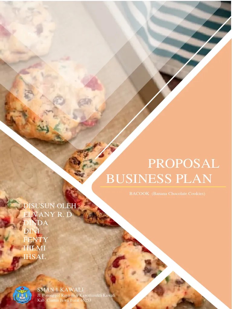 Proposal Usaha Banana Chocolate Cookies Bacook Pdf