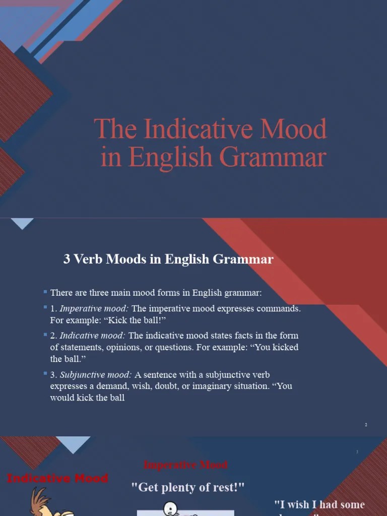 The Indicative Mood In English Grammar | PDF | Grammatical Tense ...