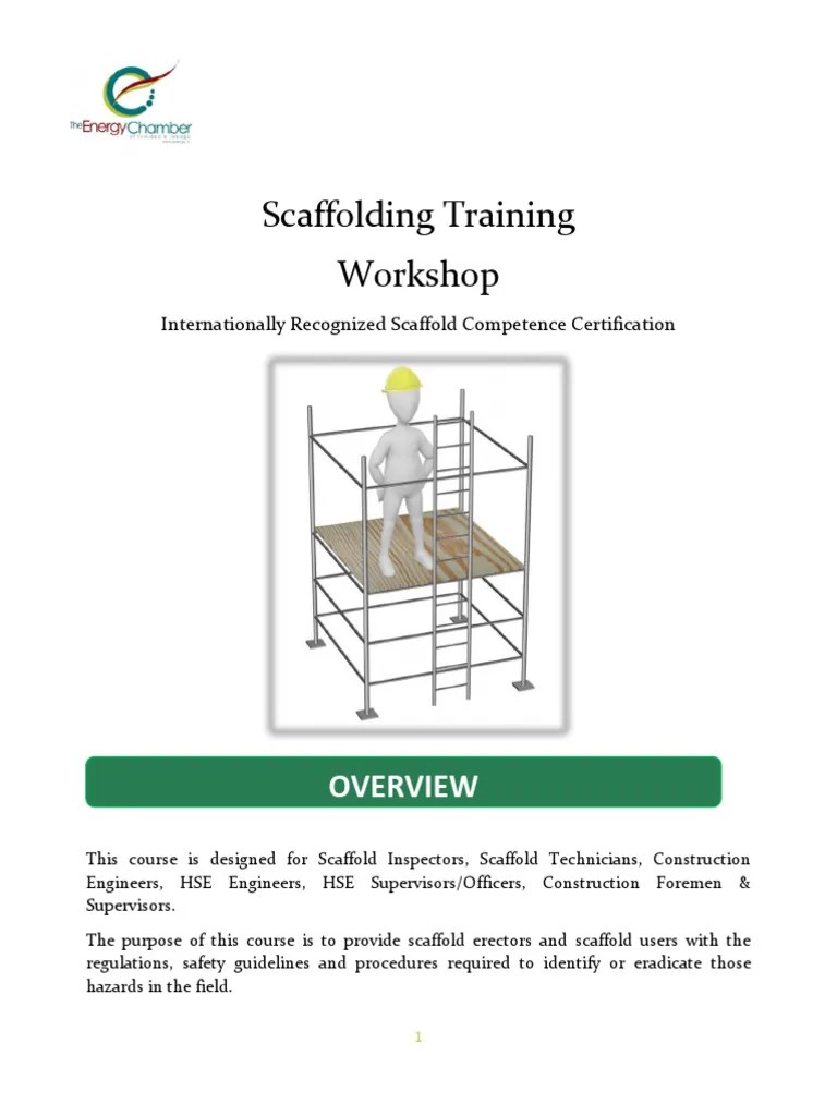 Scaffolding Training Course Overview | PDF