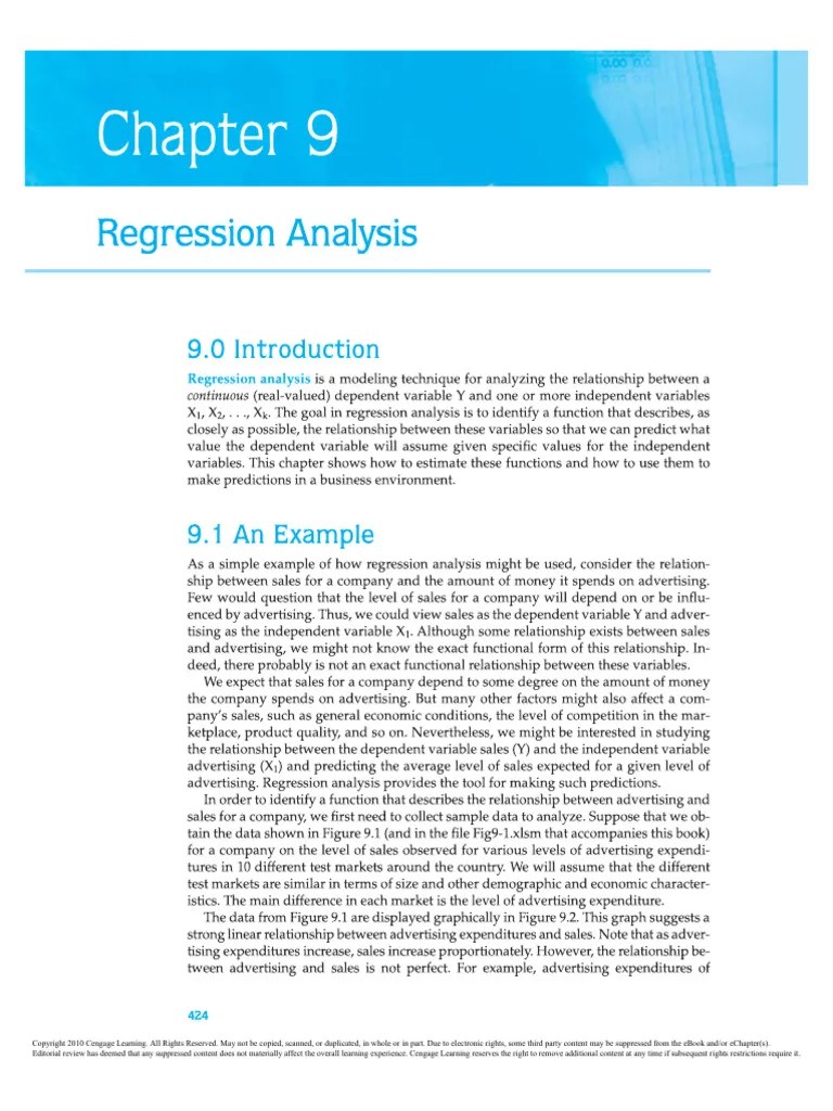 Regression Analysis | PDF