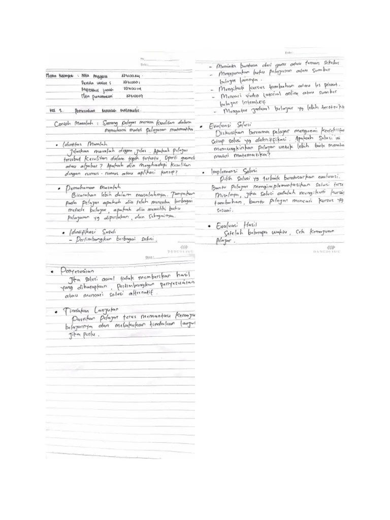 Pembelajaran Matematika Sekolah | PDF