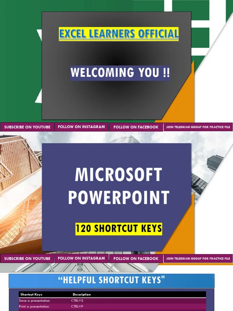 MS Power Point Shortcut Keys | PDF