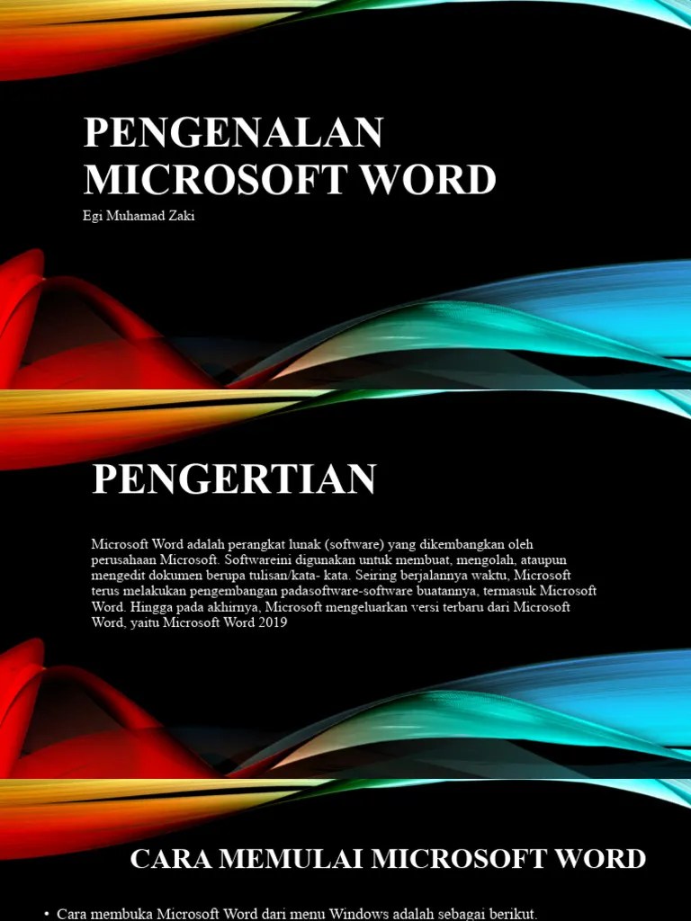 Pengenalan Microsoft Word | PDF