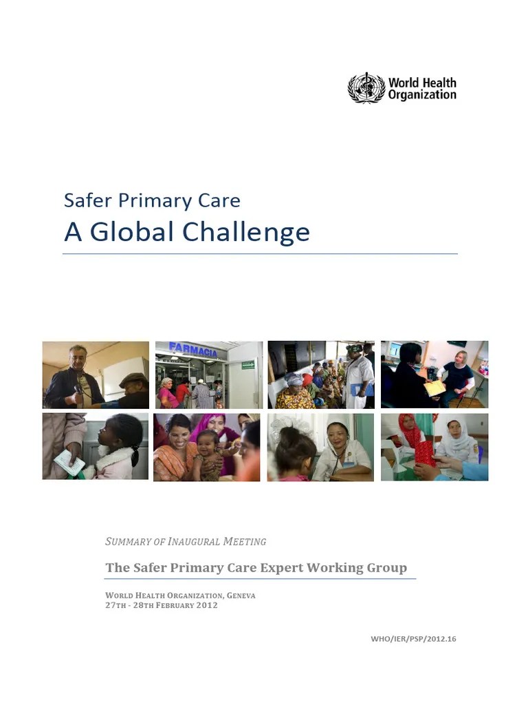 Safer Primary Care OMS | PDF | Patient Safety | Health Care