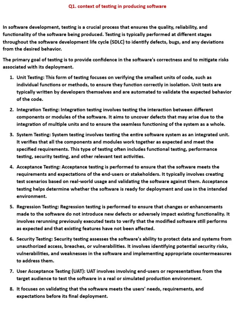 Spftware Testing PDF | PDF | Software Testing | Usability