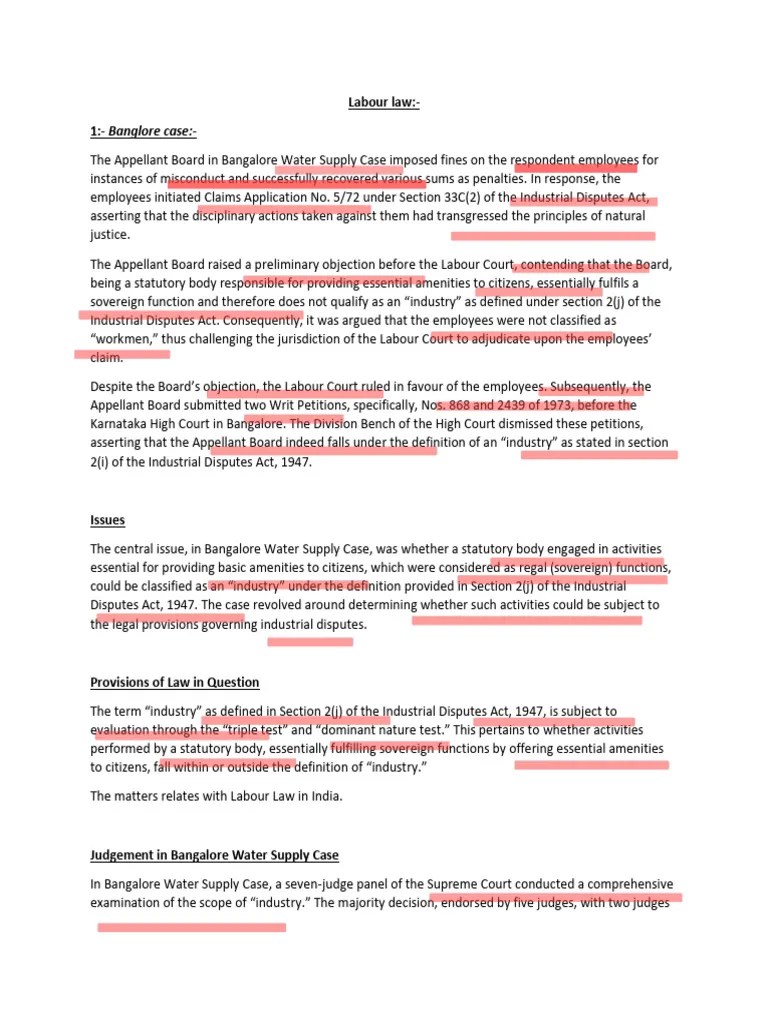 Labour Law-1 | PDF | Collective Bargaining | United States Labor Law