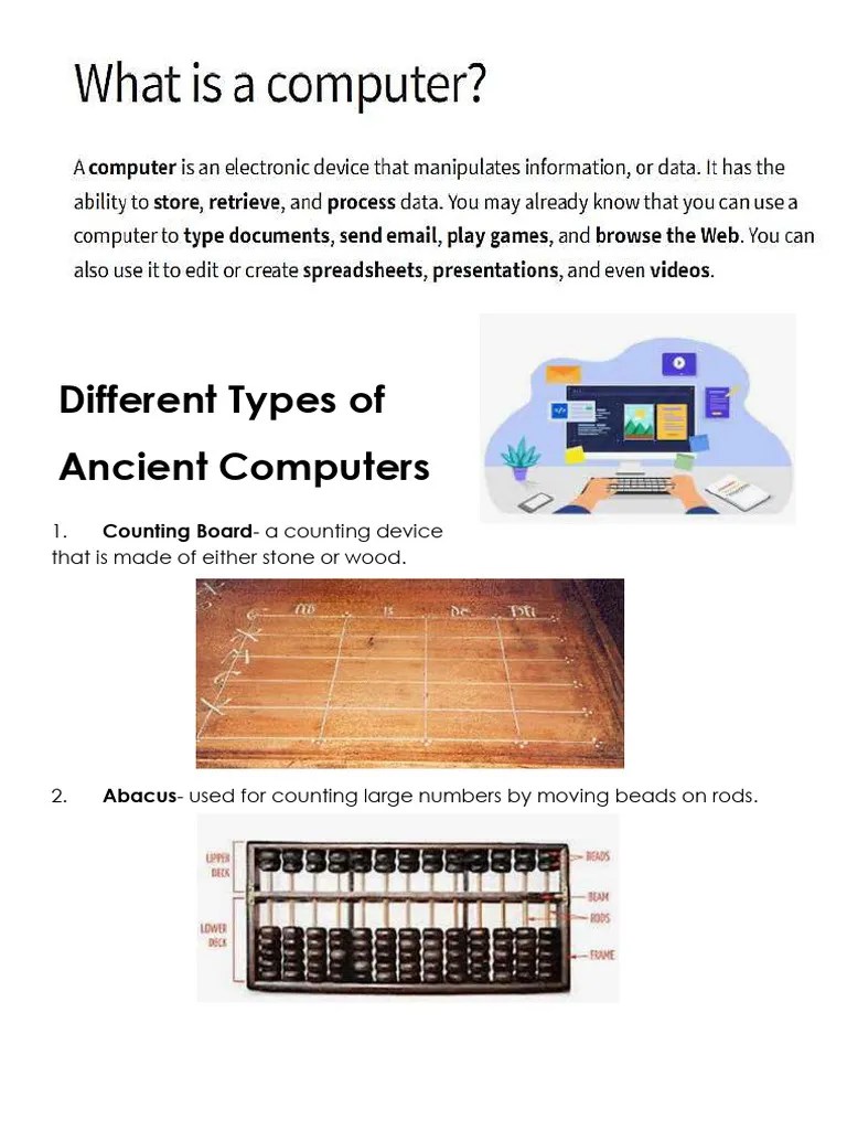 ICT Lesson 1 And 2 | PDF