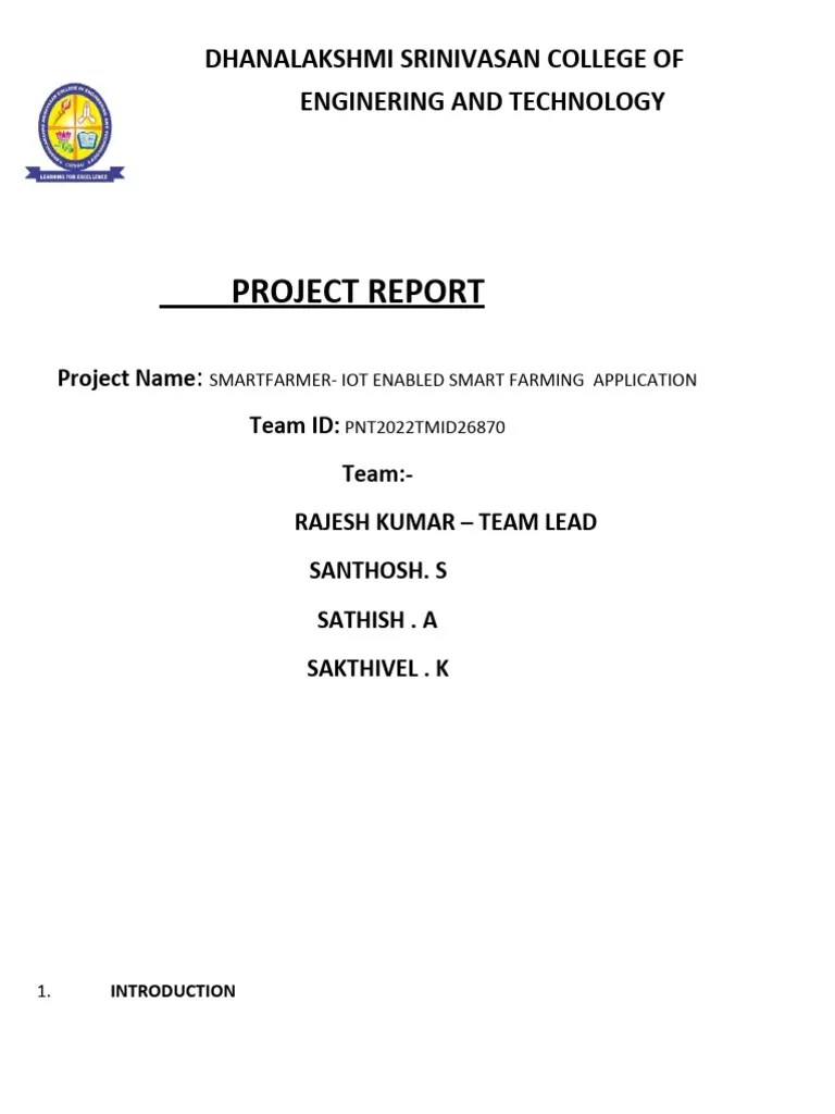 Iot Enables Smart Farming PDF | PDF | Internet Of Things | Agriculture