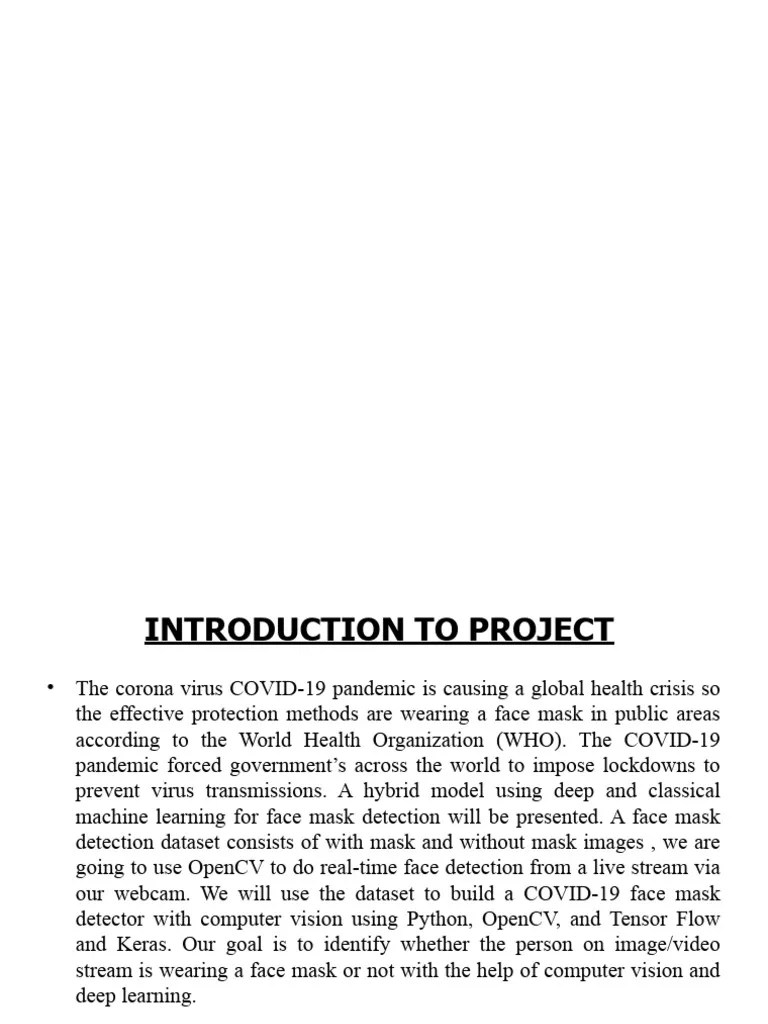 Face Mask Detection | PDF | Deep Learning | Cybernetics