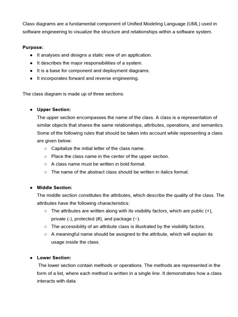 Unit 2 - Class Diagrams | Download Free PDF | Inheritance (Object ...
