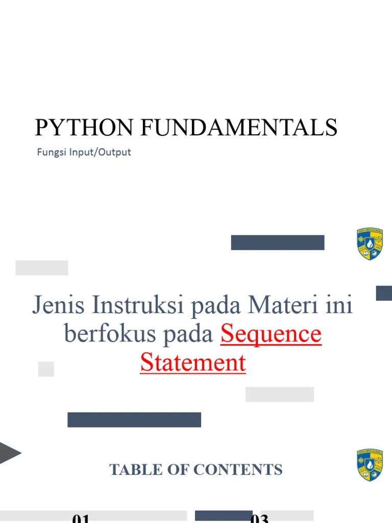 Python Fundamentals - Fungsi Output | PDF